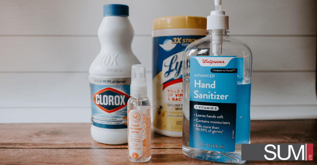 Covid-19 - Cleaning products and hand sanitizer