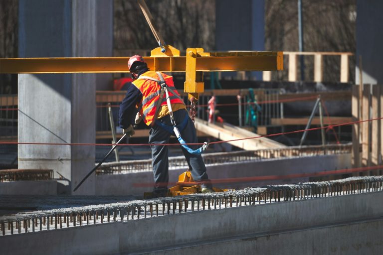 Construction site worker